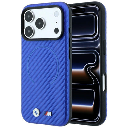 BMW M Carbon Printed Ring MagSafe Case for iPhone 17 Pro / 18 Pro - Blue_0