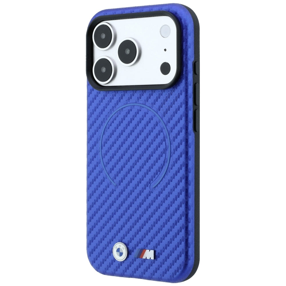 BMW M Carbon Printed Ring MagSafe Case for iPhone 17 Pro Max / 18 Pro Max - Blue_1