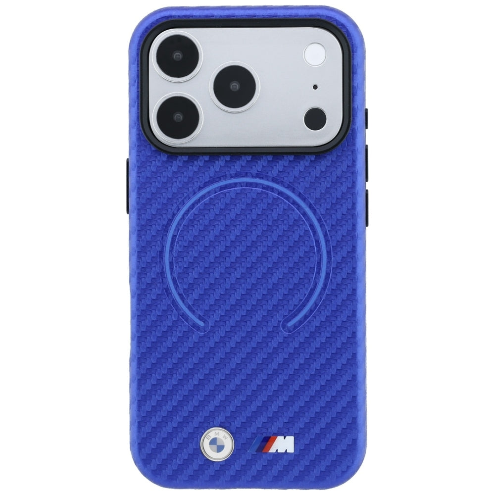 BMW M Carbon Printed Ring MagSafe Case for iPhone 17 Pro Max / 18 Pro Max - Blue_2