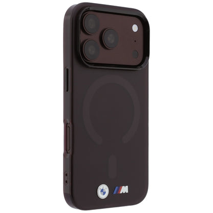 BMW M IML Frosted Metal Logo &amp; Trims MagSafe Case for iPhone 17 Pro / 18 Pro - Burgundy_3