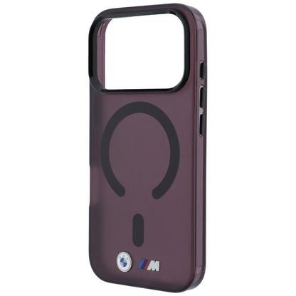 BMW M IML Frosted Metal Logo &amp; Trims MagSafe Case for iPhone 17 Pro / 18 Pro - Burgundy_5