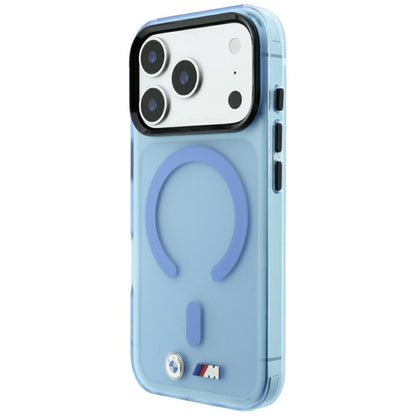 BMW M IML Frosted Metal Logo &amp; Trims MagSafe Case for iPhone 17 Pro / 18 Pro - Blue_1