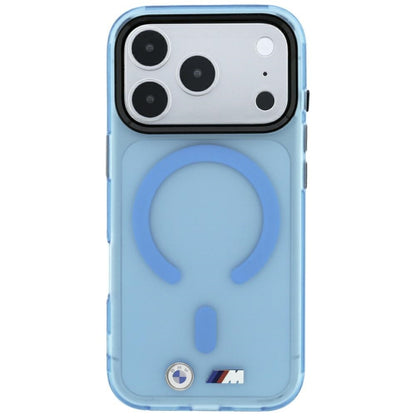 BMW M IML Frosted Metal Logo &amp; Trims MagSafe Case for iPhone 17 Pro / 18 Pro - Blue_2