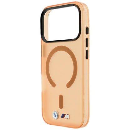 BMW M IML Frosted Metal Logo &amp; Trims MagSafe Case for iPhone 17 Pro / 18 Pro - Orange_5