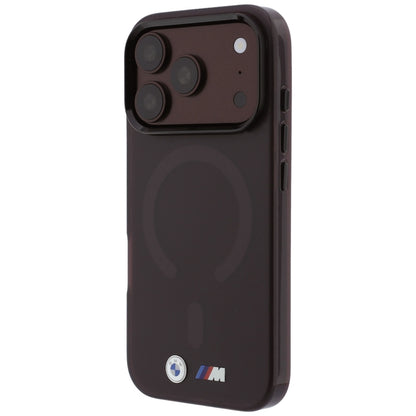 BMW M IML Frosted Metal Logo &amp; Trims MagSafe Case for iPhone 17 Pro Max / 18 Pro Max - Burgundy_1