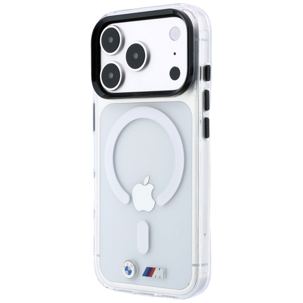 BMW M IML Glossy Metal Logo &amp; Trims MagSafe Case for iPhone 17 Pro / 18 Pro - Transparent_1
