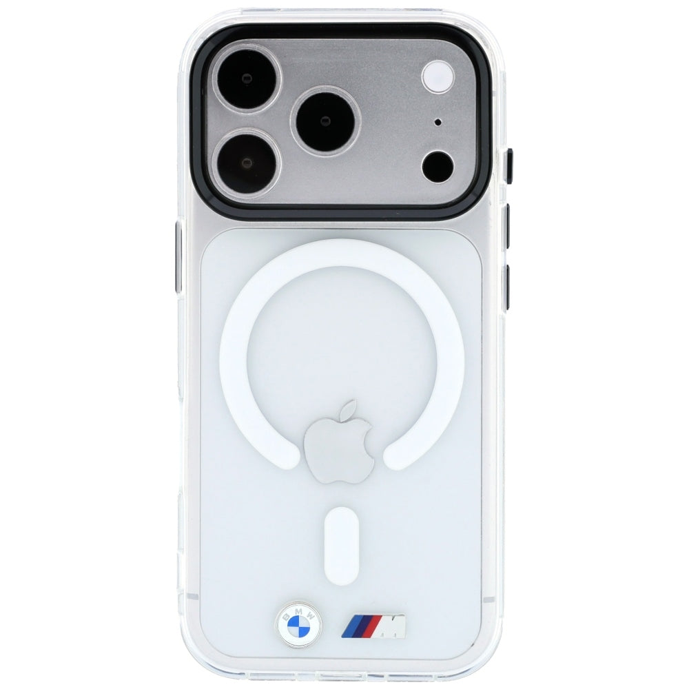 BMW M IML Glossy Metal Logo &amp; Trims MagSafe Case for iPhone 17 Pro / 18 Pro - Transparent_2