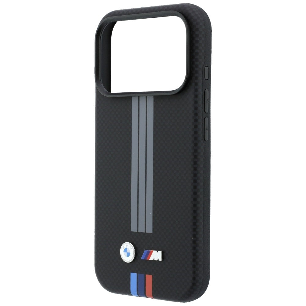 BMW M Quadrille Kevlar Anthracite &amp; Tricolor Print Lines MagSafe Case for iPhone 17 Pro / 18 Pro - Black_5