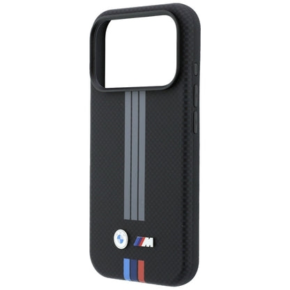 BMW M Quadrille Kevlar Anthracite &amp; Tricolor Print Lines MagSafe Case for iPhone 17 Pro / 18 Pro - Black_5
