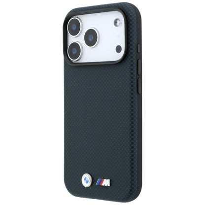 BMW M Quadrille Kevlar Metal Logo MagSafe Case for iPhone 17 Pro / 18 Pro - Navy Blue_1