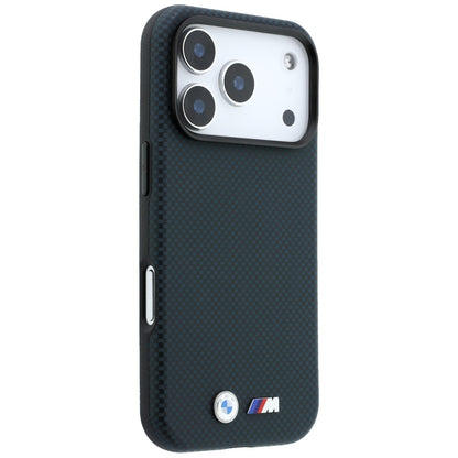 BMW M Quadrille Kevlar Metal Logo MagSafe Case for iPhone 17 Pro / 18 Pro - Navy Blue_3