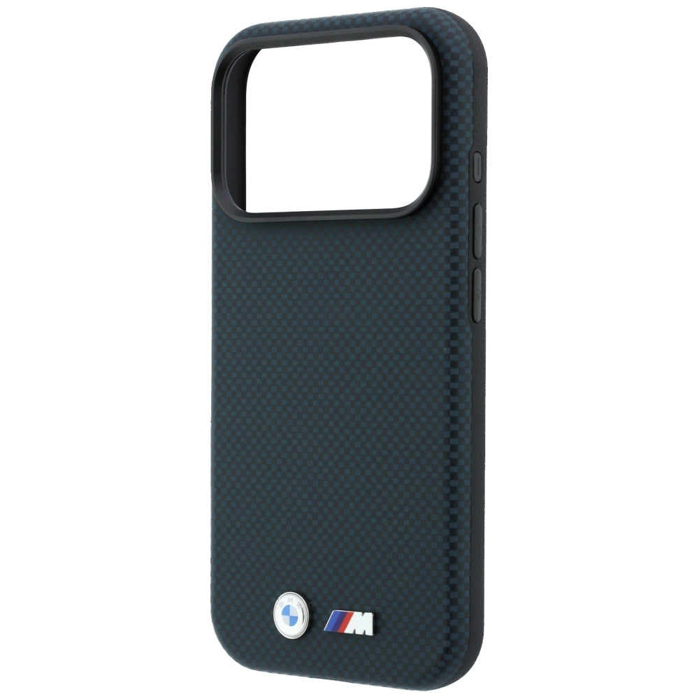 BMW M Quadrille Kevlar Metal Logo MagSafe Case for iPhone 17 Pro / 18 Pro - Navy Blue_5