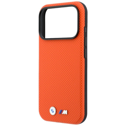 BMW M Quadrille Kevlar Metal Logo MagSafe Case for iPhone 17 Pro / 18 Pro - Orange_5