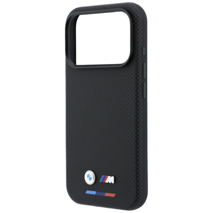 BMW M Quadrille Kevlar Tricolor &amp; Metal Logo MagSafe Case for iPhone 17 Pro / 18 Pro - Black_5