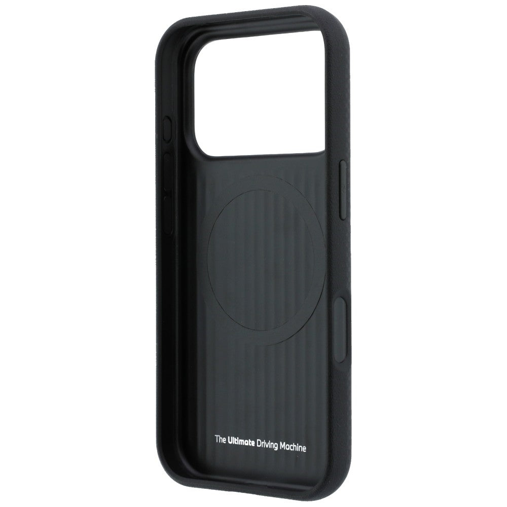 BMW M Quadrille Kevlar Tricolor &amp; Metal Logo MagSafe Case for iPhone 17 Pro / 18 Pro - Black_6