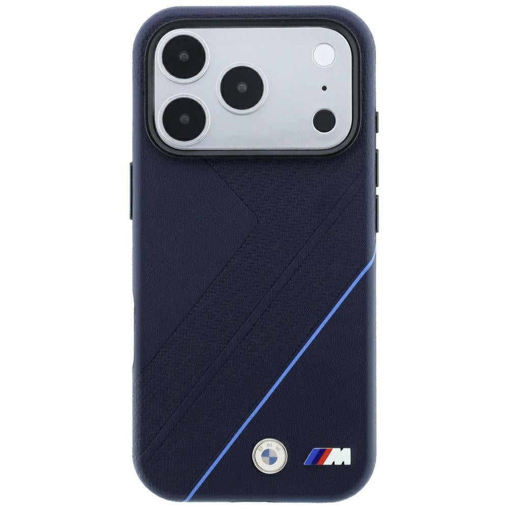 BMW M Tire Track Blue Line MagSafe Case for iPhone 17 Pro Max / 18 Pro Max - Navy Blue_2