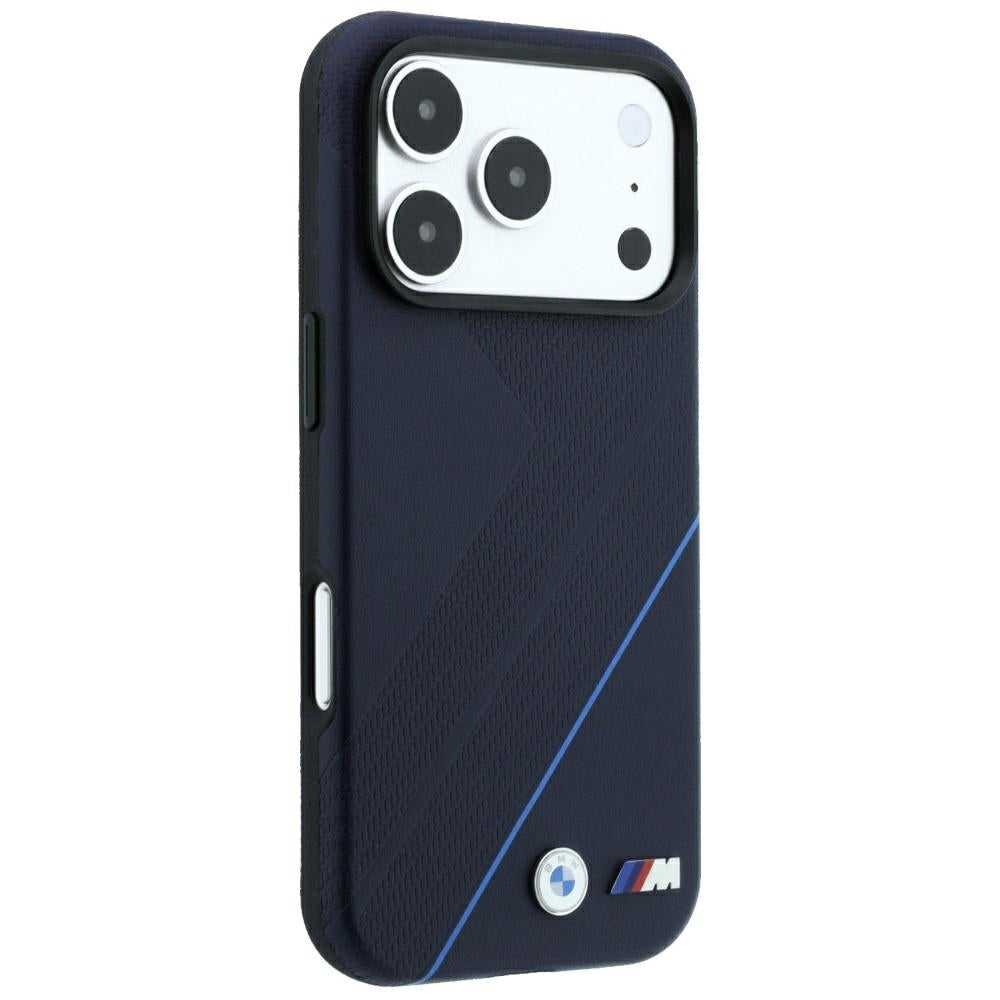 BMW M Tire Track Blue Line MagSafe Case for iPhone 17 Pro Max / 18 Pro Max - Navy Blue_3