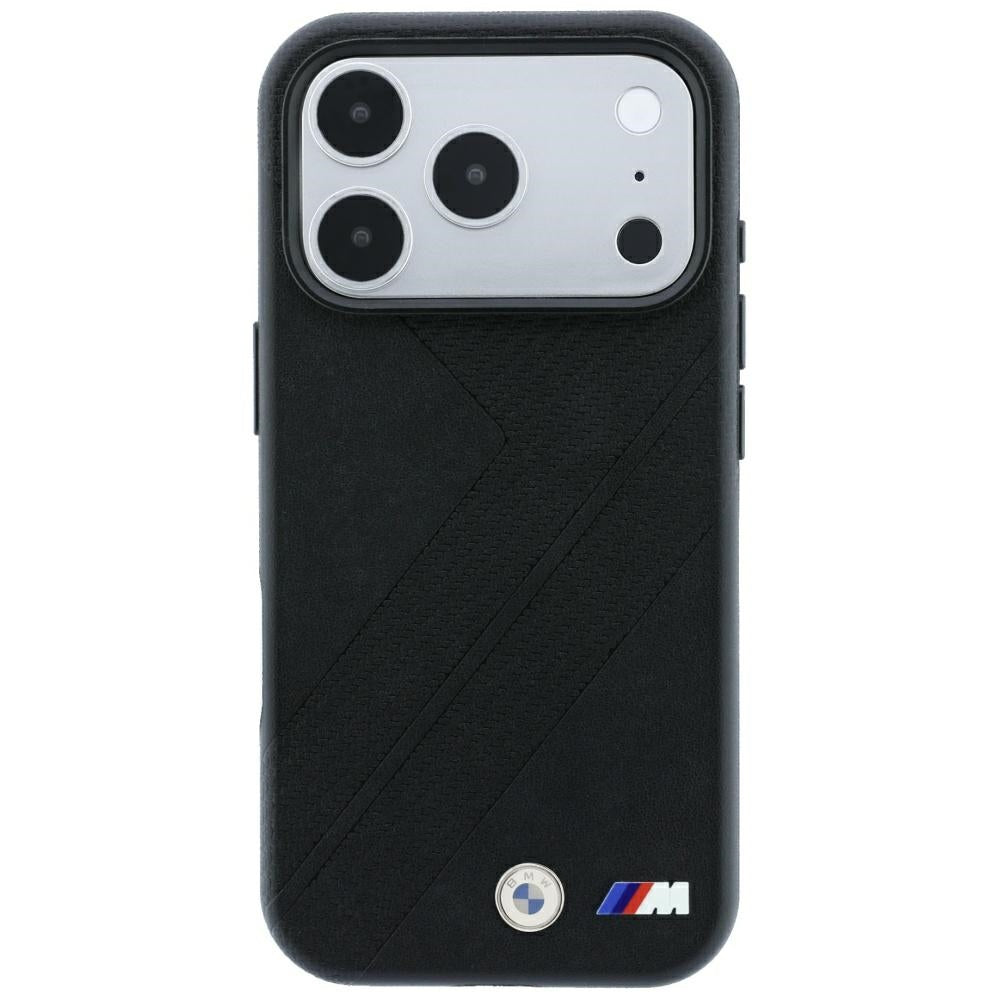 BMW M Tire Track Metal Logo MagSafe Case for iPhone 17 Pro Max / 18 Pro Max - Black_2