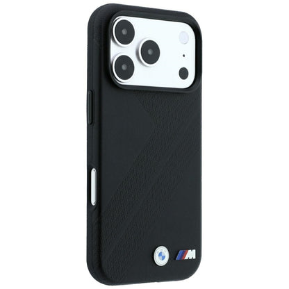 BMW M Tire Track Metal Logo MagSafe Case for iPhone 17 Pro Max / 18 Pro Max - Black_3