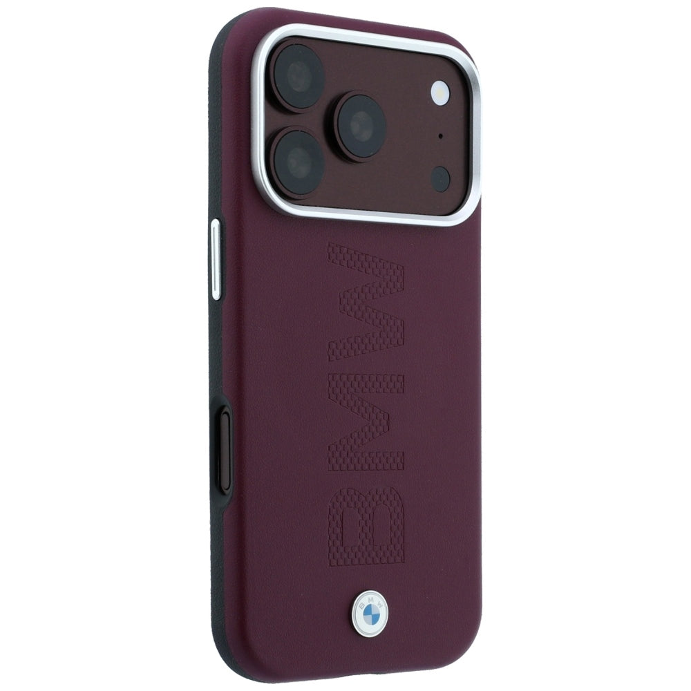 BMW Sign Centered Deboss MagSafe Case for iPhone 17 Pro / 18 Pro - Burgundy_3