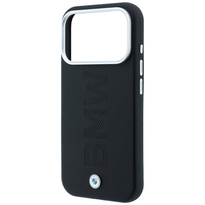 BMW Sign Deboss Quilted Metal Logo MagSafe Case for iPhone 18 Pro Max - Dark Gray_5