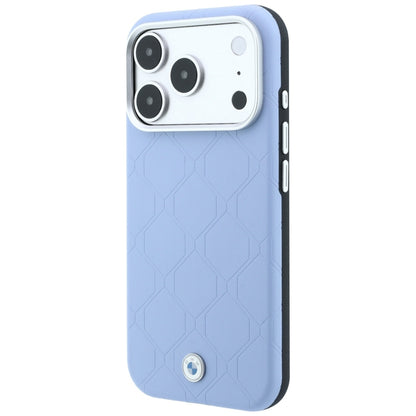 BMW Sign Deboss Quilted Metal Logo MagSafe Case for iPhone 17 Pro / 18 Pro - Blue_1