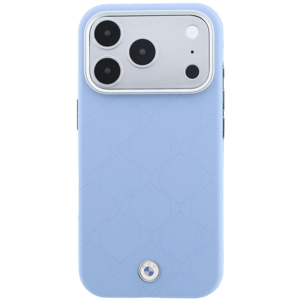 BMW Sign Deboss Quilted Metal Logo MagSafe Case for iPhone 17 Pro / 18 Pro - Blue_2