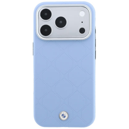 BMW Sign Deboss Quilted Metal Logo MagSafe Case for iPhone 17 Pro / 18 Pro - Blue_2