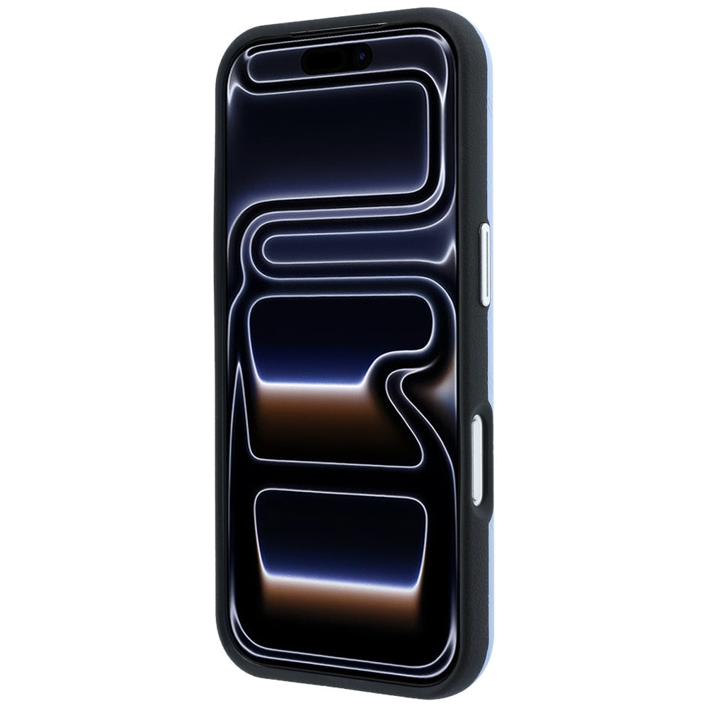BMW Sign Deboss Quilted Metal Logo MagSafe Case for iPhone 17 Pro / 18 Pro - Blue_4