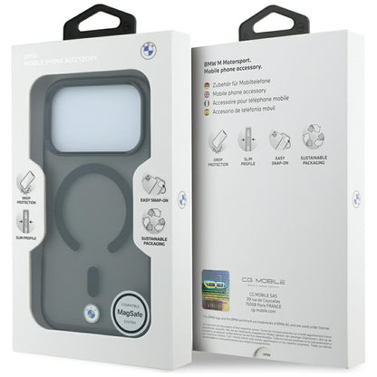 BMW Sign Frosted IML &amp; Metal Logo MagSafe Case for iPhone 17 Pro / 18 Pro - Black_7
