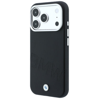 BMW Sign Inclined Deboss Letters MagSafe Case for iPhone 17 Pro / 18 Pro - Black_1
