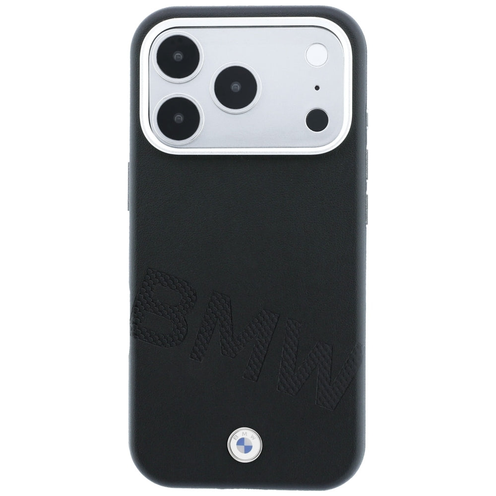 BMW Sign Inclined Deboss Letters MagSafe Case for iPhone 17 Pro / 18 Pro - Black_2