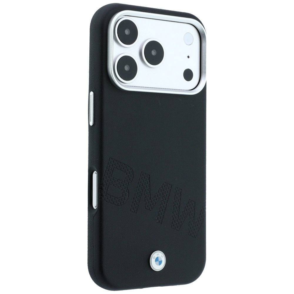 BMW Sign Inclined Deboss Letters MagSafe Case for iPhone 17 Pro / 18 Pro - Black_3