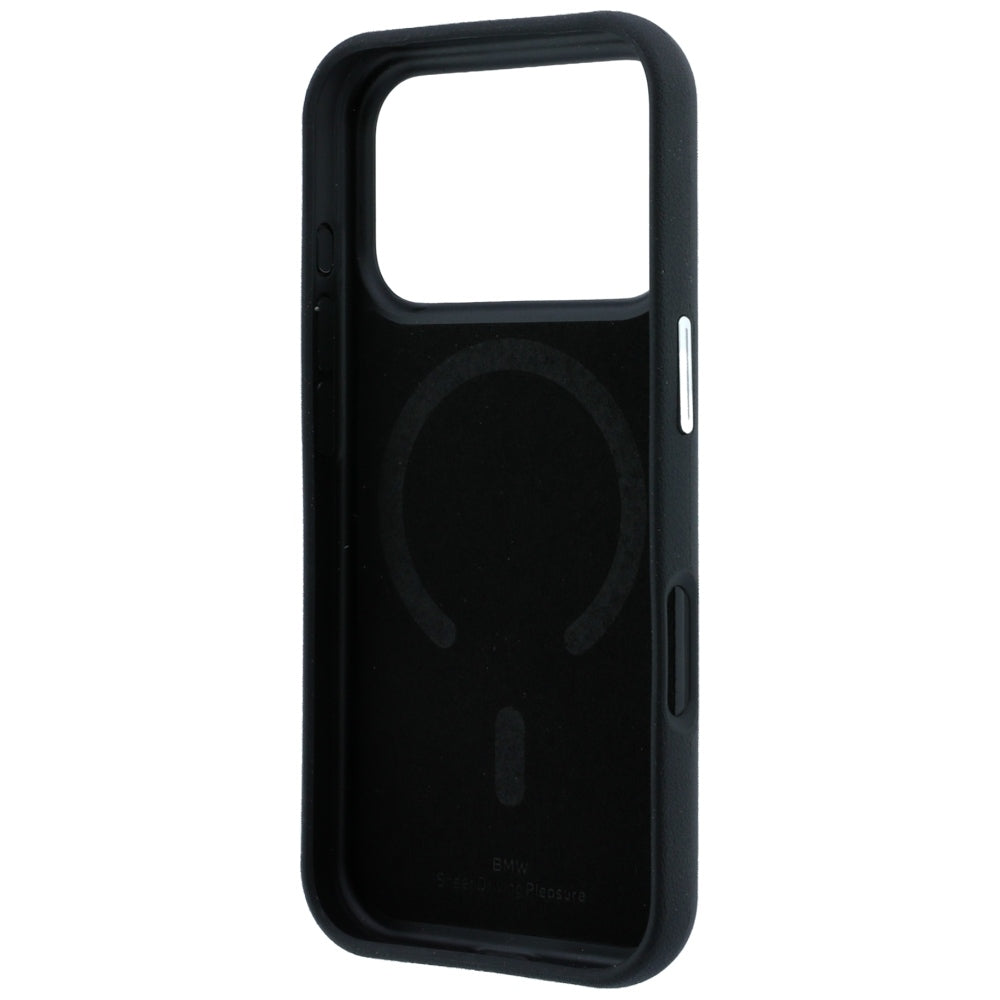 BMW Sign Inclined Deboss Letters MagSafe Case for iPhone 17 Pro / 18 Pro - Black_6