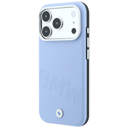 BMW Sign Inclined Deboss Letters MagSafe Case for iPhone 17 Pro / 18 Pro - Blue_1