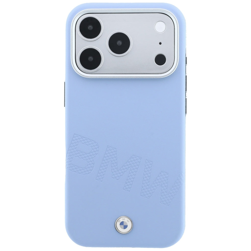 BMW Sign Inclined Deboss Letters MagSafe Case for iPhone 17 Pro / 18 Pro - Blue_2