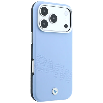 BMW Sign Inclined Deboss Letters MagSafe Case for iPhone 17 Pro / 18 Pro - Blue_3