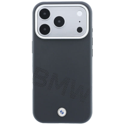 BMW Sign Inclined Deboss Letters MagSafe Case for iPhone 17 Pro / 18 Pro - Gray_2