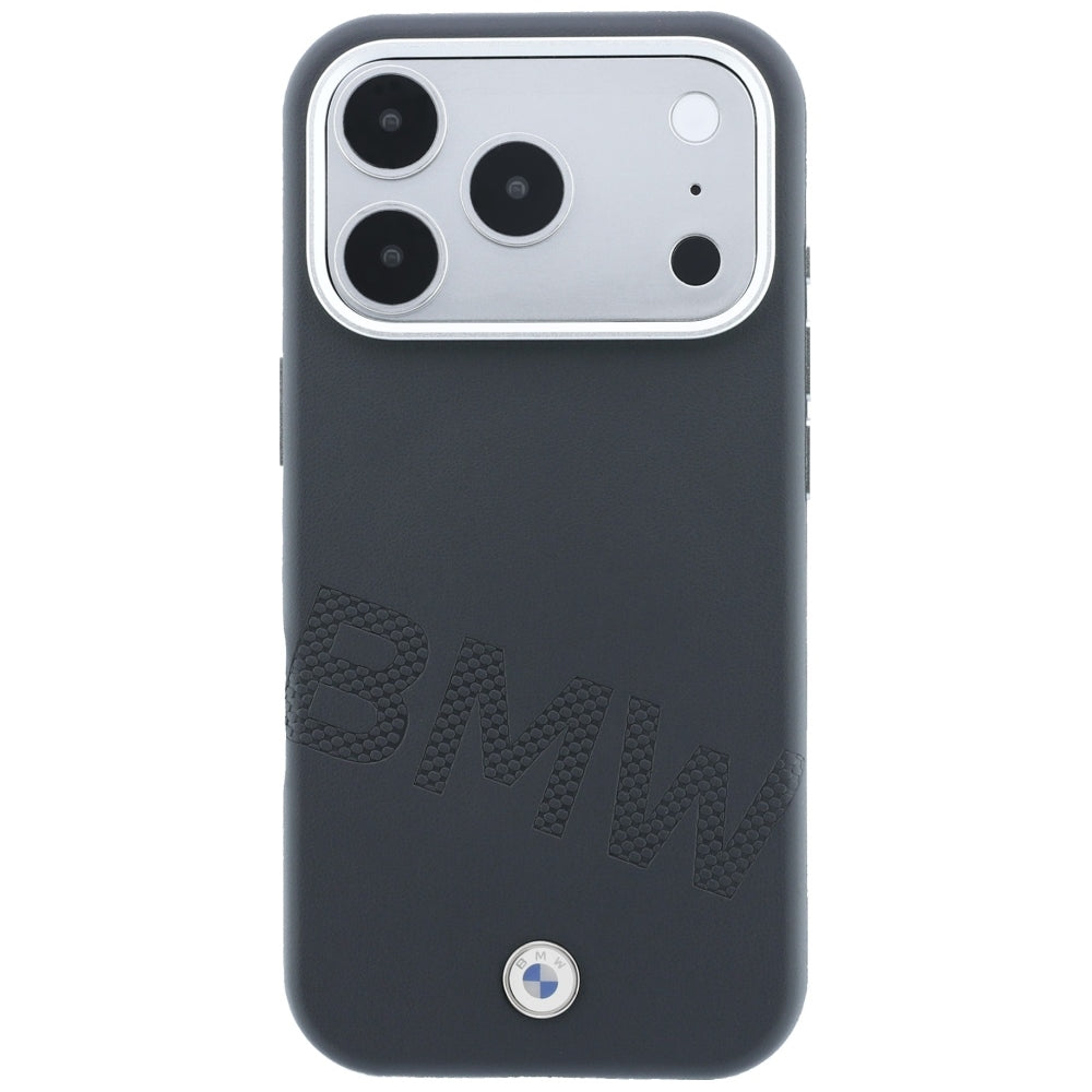 BMW Sign Inclined Deboss Letters MagSafe Case for iPhone 17 Pro Max / 18 Pro Max - Gray_2