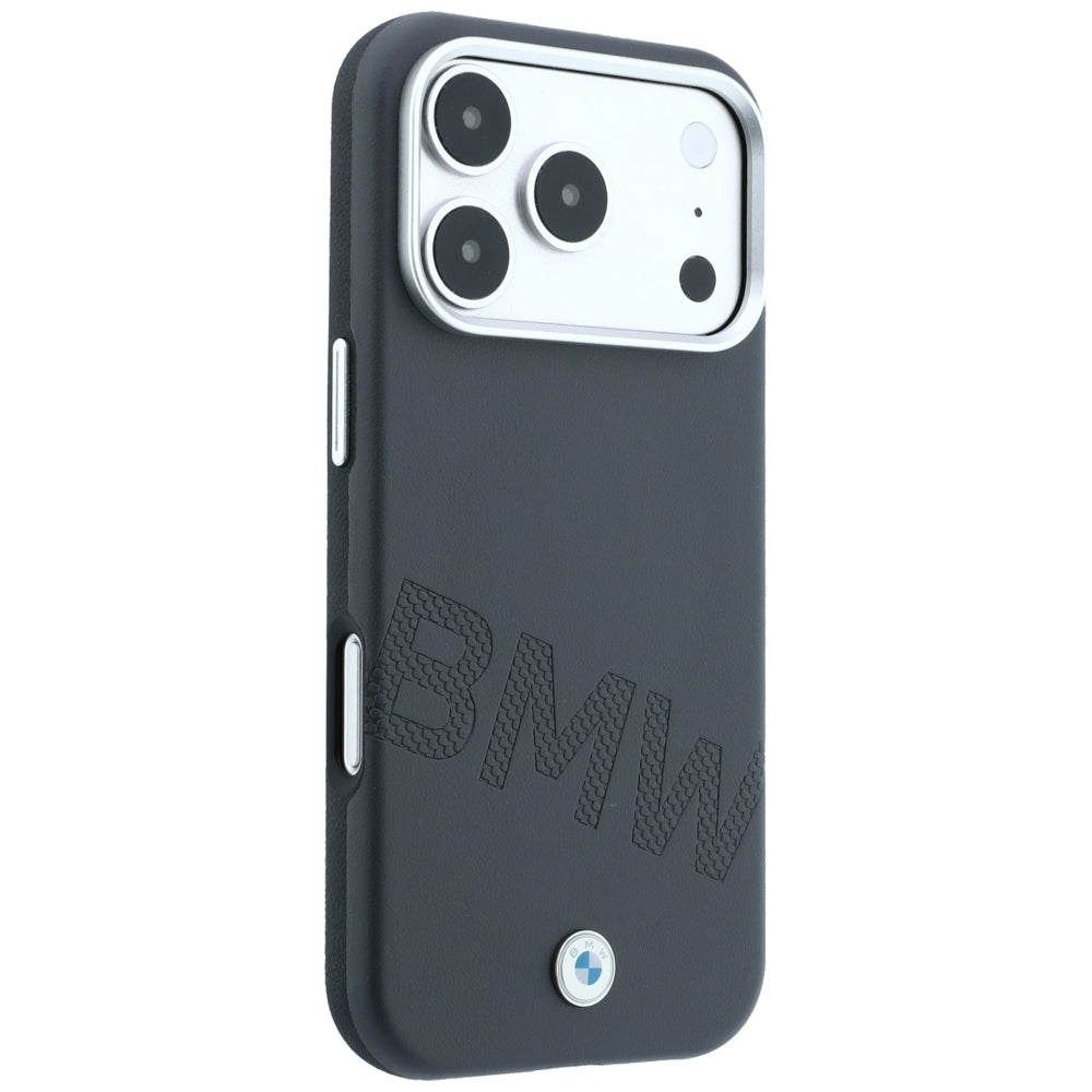 BMW Sign Inclined Deboss Letters MagSafe Case for iPhone 17 Pro Max / 18 Pro Max - Gray_3