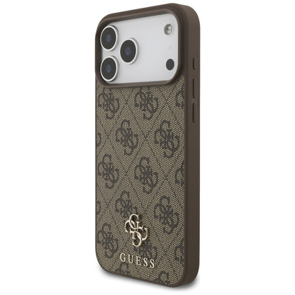 Guess 4G Small Classic Logo MagSafe Case for iPhone 17 Pro Max / 18 Pro Max - Brown_1