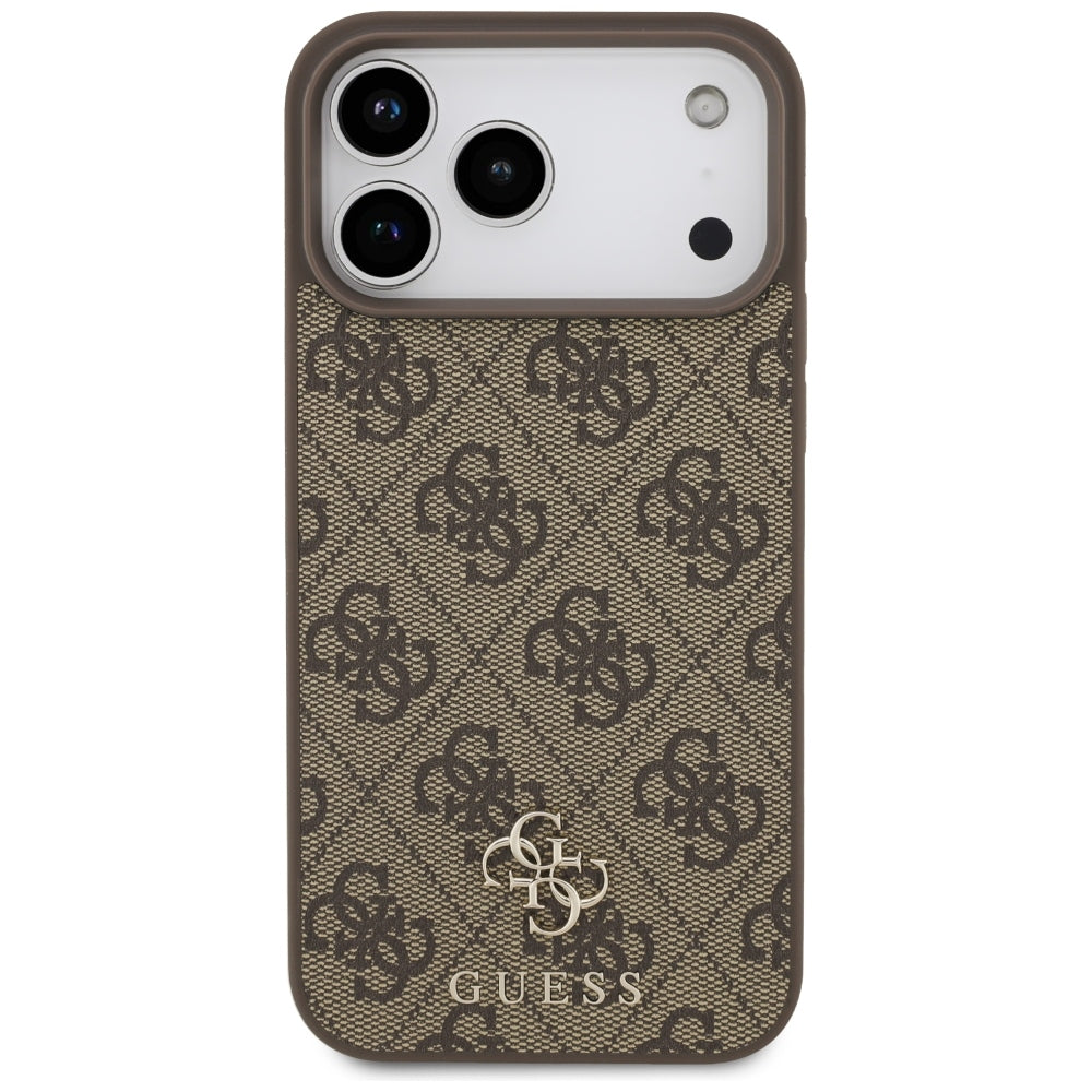 Guess 4G Small Classic Logo MagSafe Case for iPhone 17 Pro Max / 18 Pro Max - Brown_2