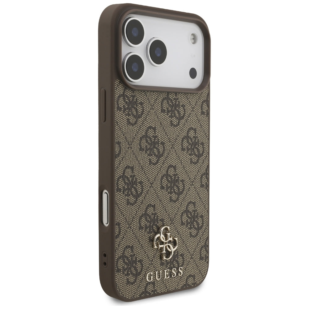 Guess 4G Small Classic Logo MagSafe Case for iPhone 17 Pro Max / 18 Pro Max - Brown_3