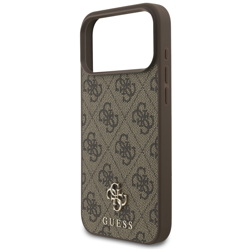Guess 4G Small Classic Logo MagSafe Case for iPhone 17 Pro Max / 18 Pro Max - Brown_5