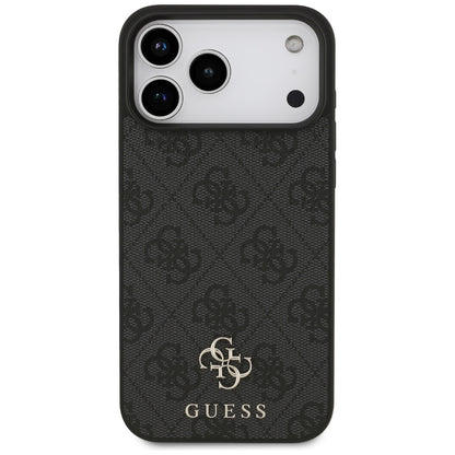 Guess 4G Small Classic Logo MagSafe Case for iPhone 17 Pro Max / 18 Pro Max - Black_2