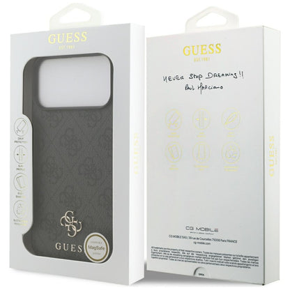 Guess 4G Small Classic Logo MagSafe Case for iPhone 17 Pro Max / 18 Pro Max - Black_7