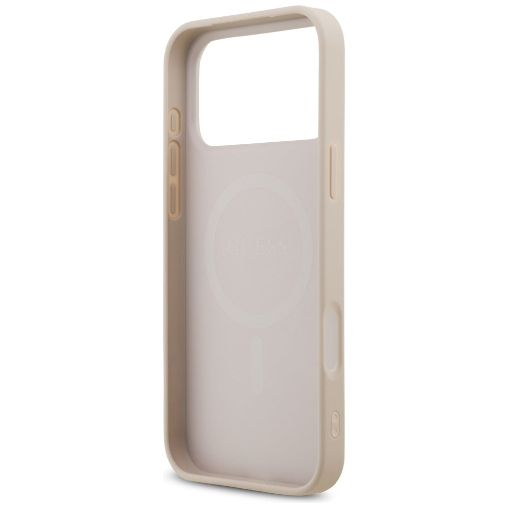Guess 4G Small Classic Logo MagSafe Case for iPhone 17 Pro Max / 18 Pro Max - Pink_6