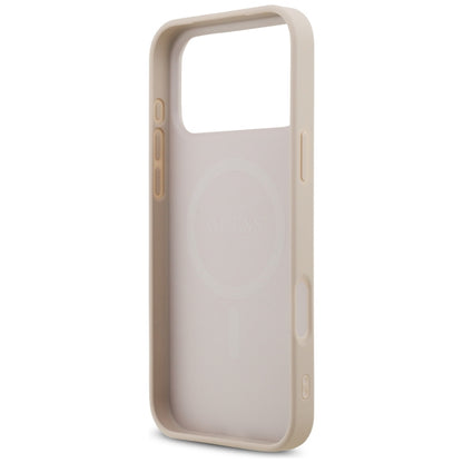 Guess 4G Small Classic Logo MagSafe Case for iPhone 17 Pro Max / 18 Pro Max - Pink_6