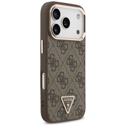 Guess 4G Triangle Logo MagSafe Case for iPhone 17 Pro / 18 Pro - Brown_3