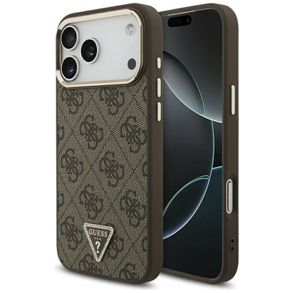 Guess 4G Triangle Logo MagSafe Case for iPhone 17 Pro Max / 18 Pro Max - Brown_0